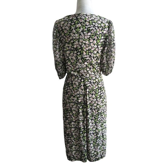 Tommy Hilfiger Petite Daisy Garden Godet Fit and Flare Dress Cottagecore Sz 8 - Picture 10 of 11